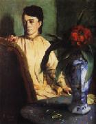 Edgar Degas Woman with Porcelain Vase Spain oil painting reproduction